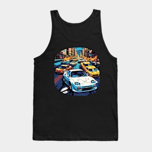 Mazda RX-7 in a Japanese street race Tank Top